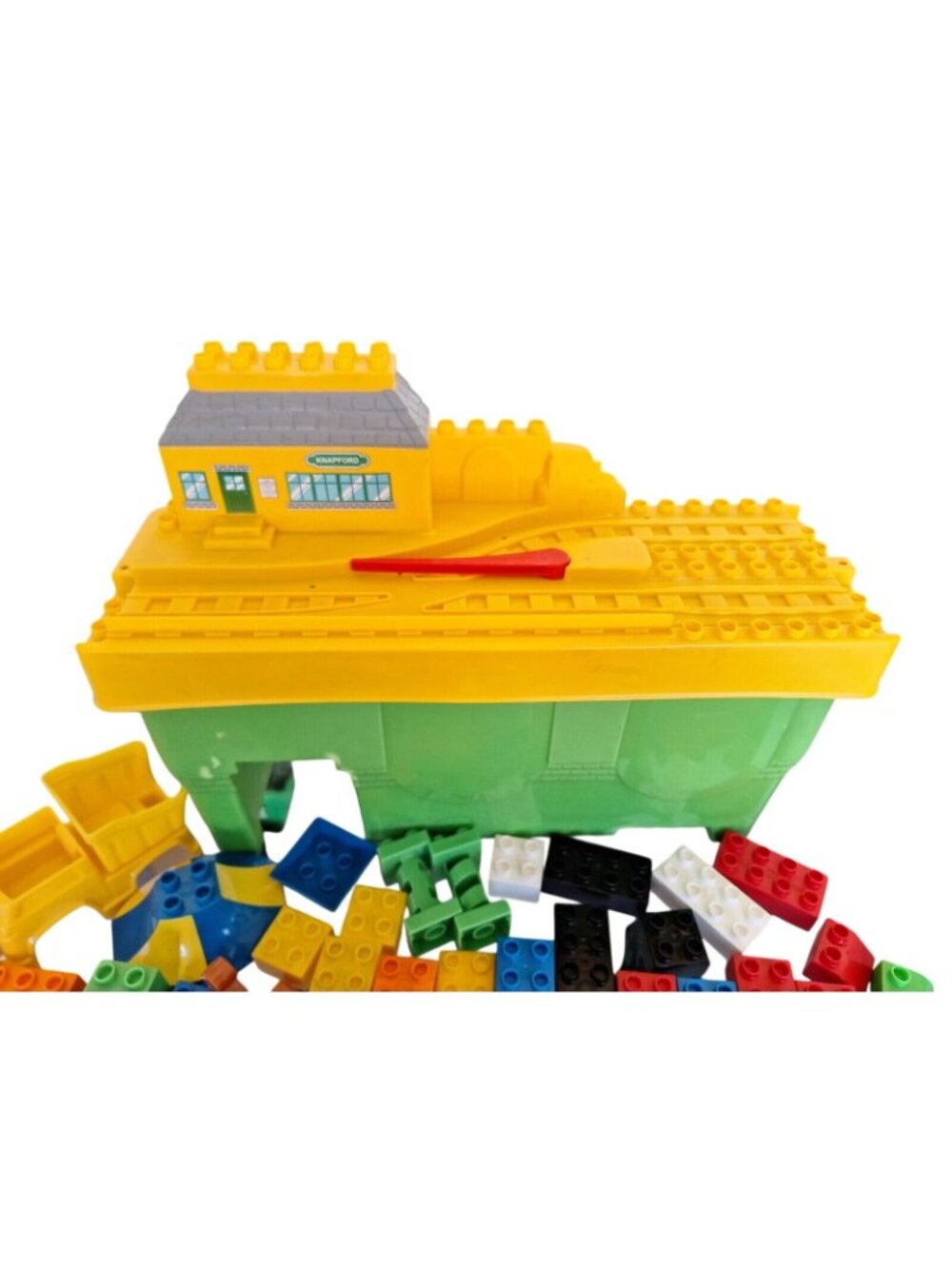 Mega Bloks Knapford Station Case Thomas & Friends 140 Pc Incomplete Lot - Picture 2 of 10